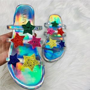 Multi Color Stars Sandals Brand New